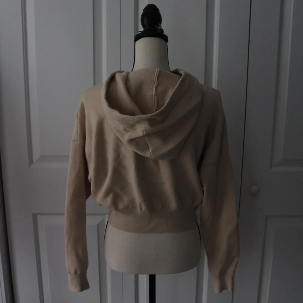 Forever 21 Beige Cropped Hoodie - Picture 6 of 9